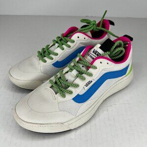Vans Unisex 721356 Exo Neon White Blue Ultra Range Size M4.5 W6 Running Shoes